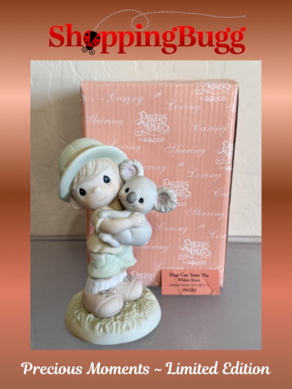 Precious Moments Limited Edition Hugs Can Tame The Wildest Heart 104282 (SB1626)